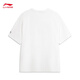 Camiseta de secado rápido 丨 Camiseta antibacteriana redonda de manga corta Camiseta de manga corta Summer's Summer Estampus Top de deportes informales holgados con estampado holgado [logotipo de altura alta elasticidad y antirrugas] White 829-3 L