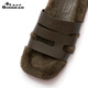 Bruder Bruder ist wirklich gut (Girdear) Frauenschuhe, Pelzschuhe, Tragen Sie Lammfell, fauler lässiger Baumwollpullover AX14106 Kaffee 34