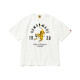Zhidoudou Spot Nigo Japanische Trendy Brand Human Human hochwertiger Bambus gemeinsame Baumwoll-gedruckte Kurzärmer-Männer- und Frauen-T-Shirt 3882 White S