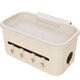 Cesta de colgantes de almacenamiento de cunas al lado de la mesita de cabecera de la mesa del pañal del bebé pañales laterales de almacenamiento de la toalla de almacenamiento Bolsa colgante crema para colgar blancas [almacenamiento]