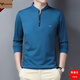 Falamone Armani Herren High-End Mulberry Seide Langarmed T-Shirt für Männer Herbst und Winter mittleren Männer und Samtes verdickter lässiger Sweatshirt Dunkelblau (6625) plus Samt M 170/88a