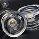 Magicyoyo Anfänger Yo-Y K2 Plastikkristall Yo-Yo Professionelle Ausbilanz Wettbewerb Geister Hand Magie Yoyo Kinder leben Schlaf-Volltransparent