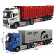 Zhouge Control remoto Puerta de camión grande Aleación Abierta Velocidad Velocidad Ingeniería Vehículo Tractor Vehículo Contenedor de vehículo Camión Regalos Vehículo eléctrico 2408-5 Aleación de control remoto Camión volcado Un juego de Versión de batería para la batería de control remoto