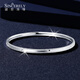 Shengshi Qiyuan platinum bracelet for women pt950 platinum bracelet for women genuine new pure platinum perfect bracelet semi-solid round inner diameter 52mm/9.74g/width 3mm