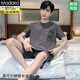 Modal 80-220jin [Jin entspricht 0,5 kg] Big Children Pyjamas Jungen Sommer kurzärmelige Baumwolle Teenager Mittelschüler große Jungen