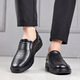 
YRC Yierkang Summer 2025 new men's hollow sandals toe layer cowhide middle-aged and elderly dad's shoes breathable casual shoes sandals 9887-2 black 41