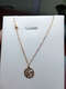 Chishe 18k rose gold color gold retro charm light luxury blessing pendant necklace women's high-end design niche necklace trend