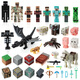 
Kempton Minecraft Plastic Toy Doll Figure Ending Dragon Steve Kuli afraid of iron golem doll doll model Lemon yellow Golden Apricot