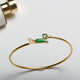 Lie Ruiwandelin jewelry inlaid design 18K gold inlaid ice jade gourd temperament bracelet