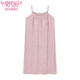 Modal nightgown with chest pad for women in summer Modal colored cotton suspender thin dress anti-protrusion can be worn outside for women YZL-DFL11304 L [Suggested 100-120Jin [Jin equals 0.5 kg]]