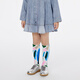 
jnby by JNBY new Jiangnan cloth children's clothing socks mid-tube socks fun 25 spring boys and girls 6P3N13240 901/colorful mixed/gradient 1 pair 3-5 years old