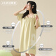 
Yimian pure cotton nightgown summer women's 2025 new style pregnant women's summer short-sleeved women's pajamas women's home clothes set