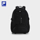 FILA【天行者】斐乐双肩包轻量内里抗菌户外包健身运动包大容量书包 正黑色-BK XS