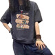 
Semir 2025 new pure cotton short-sleeved T-shirt for women in summer American fashion brand large-size women's loose casual base top Navy (deer) L 110-125Jin [Jin equals 0.5 kg]
