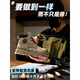 Yuqiao Martin Boots Men's High Top 2025 Big Big Yellow Boots gruesas Suelas de trabajo Estilo británico Botas anti-Slip Boots Apretables para hombres Khaki [Skin de cerdo de 2 capas Ultimate Edition] 40 Tamaño de los hombres