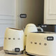 SMEG Multifunctional Retro Toaster Toaster Toaster Home Heating Breakfast Machine Pure White 4-Slice Toaster