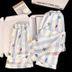Également réservé avec Internet Celebrity Big Nose Dog Women's Ice Silk Pyjamas pour un pantalon à manches courtes fines