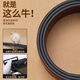 Romon belt men's genuine leather toothless inner wear automatic buckle belt pure cowhide trouser belt birthday gift for boyfriend and husband black casual style