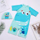 Shanye children's swimsuit boy one-piece small, medium and large children's swimsuit equipment student boy suit pants swimsuit playful T-Rex swimming cap + swimming goggles + nose clip earplugs XL recommended height 125-140cm