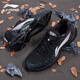 Li Ning's 25th New Badminton Shoes Comprehensive Cushioning Breathable Professional Sports Shoes Competition Wear-Resistant Tennis Shoes ATAV007 Black 38