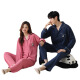 Dan Nanwei pajamas couple pure cotton spring and autumn long sleeves large size thin summer casual outdoor wear men and women home clothing suit 02D16802 M women-