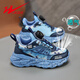 Double Star Boys Shoes 2025 Summer NUEVO MESH BIENTOS BIENTOS BIENTOS ASOLTOS LIGEROS CARRULARIOS Carreras Sports para niños 15253-0 Azul oscuro (red de verano individual) 28 Longitud interna es de aproximadamente 18 cm
