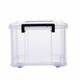 Ni Zhierert Große verdickte transparente Plastiklagerbox Lebensmittelfrischer Box Kleidung Quilt Storage Box Sortiergürtel kurz 6630 44*30*16,5 cm