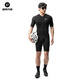 Rock Brothers Radsportanzug Kurzarm Overalls Männer und Frauen Mountain Road Bike Kleidung Sommerausrüstung Diamant Top-Night Schwarz L.
