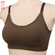 Mom's sports bra for middle-aged and elderly women without rims, vest-style push-up large size thin bra tube top summer side breast anti-sagging sleep full cup middle-aged women and the elderly universal dark coffee one size fits all (suitable for 80-140 Jin Jin equals 0.5 kg)