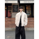 
7 high-quality pilot jackets for boys in spring and autumn new American retro high-end tooling jacket stand collar short baseball uniform CLH-Y6629 gray XL
