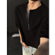 Kurz amerikanische Halbzipper Kurzärärmelte T-Shirt Herren 25 Sommer New High Street Trend Marke Waffle T-Shirt Lose halbärmeligste Top White XL (125-145jin [Jin ist gleich 0,5 kg])