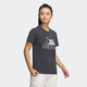 阿迪达斯 （adidas）短袖T恤女装夏季新款印花Logo运动服卡通熊猫图案休闲圆领衫 IP3937深灰 S