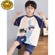 G.Duckkids Little Dragon Dragon pour enfants Pyjamas Boys à manches courtes coton pur Summer Boy garçon dessin animé de la climatisation de climatisation de la climatisation de taille moyenne [Coton pur] 695 Little Milk Dragon 100 cm 8 tailles Hauteur 90-103 Poids 30 Jin [Jin est égal à 0,5 kg]