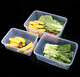 Chuge quality high-quality plastic storage small fresh storage box large refrigerator frozen kimchi hotel sealed food with high temperature resistance seal [45.5*32*21.5 cm] 21 liters