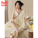 Catman (Miiow) Pyjamas à manches courtes d'été Set Cotton Ladies Mur Été Nouveau pantalon recadré de style chinois peut être porté à l'extérieur des vêtements à domicile LZY9902 M (recommandé 75-95jin [Jin est égal à 0,5 kg]))