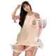 Xushansi pajamas women's cute short-sleeved two-piece set for summer new thin casual Korean version breathable plus size home clothes for outdoor wear 679 green dinosaur M Recommended 80-90 Jin [Jin equals 0.5 kg]