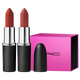 M.A.C [Dare to Love Gift Box] Meike Big Bullet Lipstick Double Stick #602+ #683 Regalo blanqueador de alta gama mate a mi novia