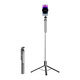 MPPMCK mobile phone camera live broadcast bracket selfie pole tripod 1.8 meters handheld anti-shake mobile phone live broadcast vibrato portable floor stand outdoor shooting artifact H180 anti-shake live broadcast selfie wide feet with beauty lamp black aluminum alloy pole