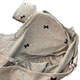 Fhhuabd-Pyjamas mit Baumwoll-Reisstadel für Frauen Frühling und Herbstmodal warm warm, langhärme graue Schlinge Bug Kleidung Drei-teilige Set 6621#. Schwarz-Modal Drei-teiliges Set L empfohlen 100-120jin [Jin ist gleich 0,5 kg]