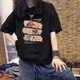 
Semir 2025 new pure cotton short-sleeved T-shirt for women in summer American fashion brand large-size women's loose casual base top Navy (deer) L 110-125Jin [Jin equals 0.5 kg]
