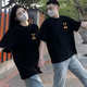 Pure white 500g heavy T-shirt pure cotton thick thread neckline short sleeve oversize fashion brand three-pin half sleeve 320g heavy short sleeve - red M Recommended 120-140Jin [Jin equals 0.5 kg]