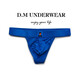 DM men's thong low-waist sexy solid color cartoon cute men's underwear quick-drying mesh breathable single T-pants trendy white L110-130Jin Jin equals 0.5 kg
