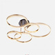 Physical store Jishuo series circle living room dining room bedroom ceiling light offline 12188 four circles 82 watts diameter 99cm three colors
