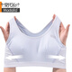莫代尔发育期内衣儿童少女跑步防震学生初高中生青春期运动背心女孩文胸 藏青+白+蓝3件【棉柔四季款】 L （适合85-100斤）