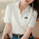 耐克（NIKE）翻领女士短袖2025春夏透气纯棉t恤半袖CJ4457 FN3895-100 S 100-120斤