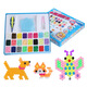 Zhiku Wasser Nebel Magie Perle Nacht Perle Spielzeug Magische Perlen glühende handgefertigte DIY -Kinder -Set -Material -Set Neue Mädchen 15 Farben 1500 Körner + 6 Farben 600 Körner Kristallperlen + [Set