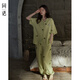 同语年新款睡衣女夏季梭织短袖套装可外穿女士夏天家居服 女士-Z3892 M 160 （身高155-163cm，体重90