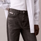 Calvin Kleinjeans [Réplica de la serie 90] 25 Jeans rectos de Spring and Summer New Men's CK Retro 4RB702G W0J-Denim Gray 29