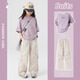 
Ikano I.KARNOW Girls Summer Set Children's 2025 New Fashionable Sport Short Sleeve Girls Large Children's Summer Girls Work Pants 15265 Apricot + 18810 White [Set] 170
