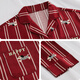 Han Ziduo newly married, married, zodiac year, big red couple pajamas for women, summer ice silk short-sleeved bride and groom, men's home clothes Z3890 female Z3897 male, ice silk style L female